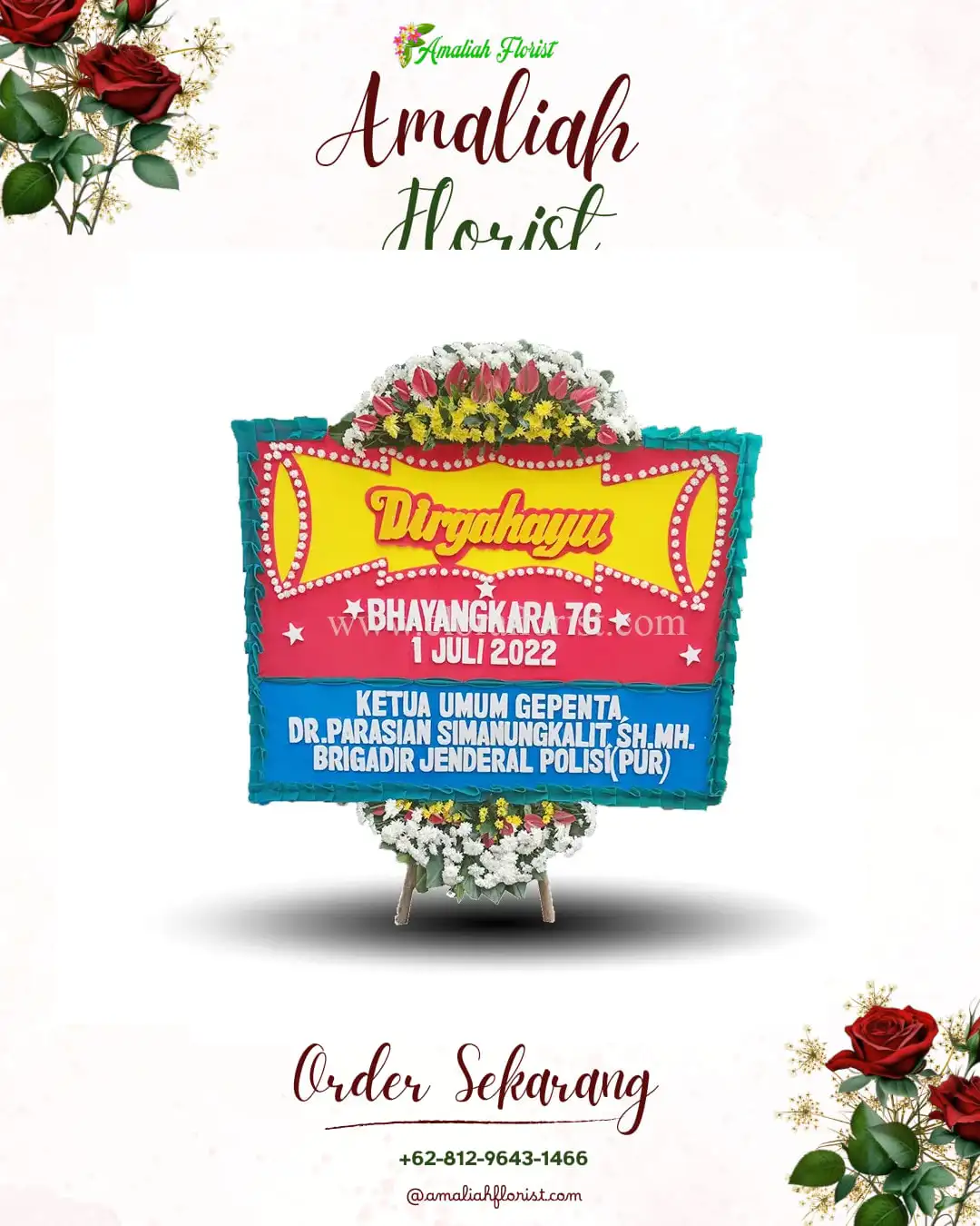 Papan Bunga HUT Ulang Tahun Cinere